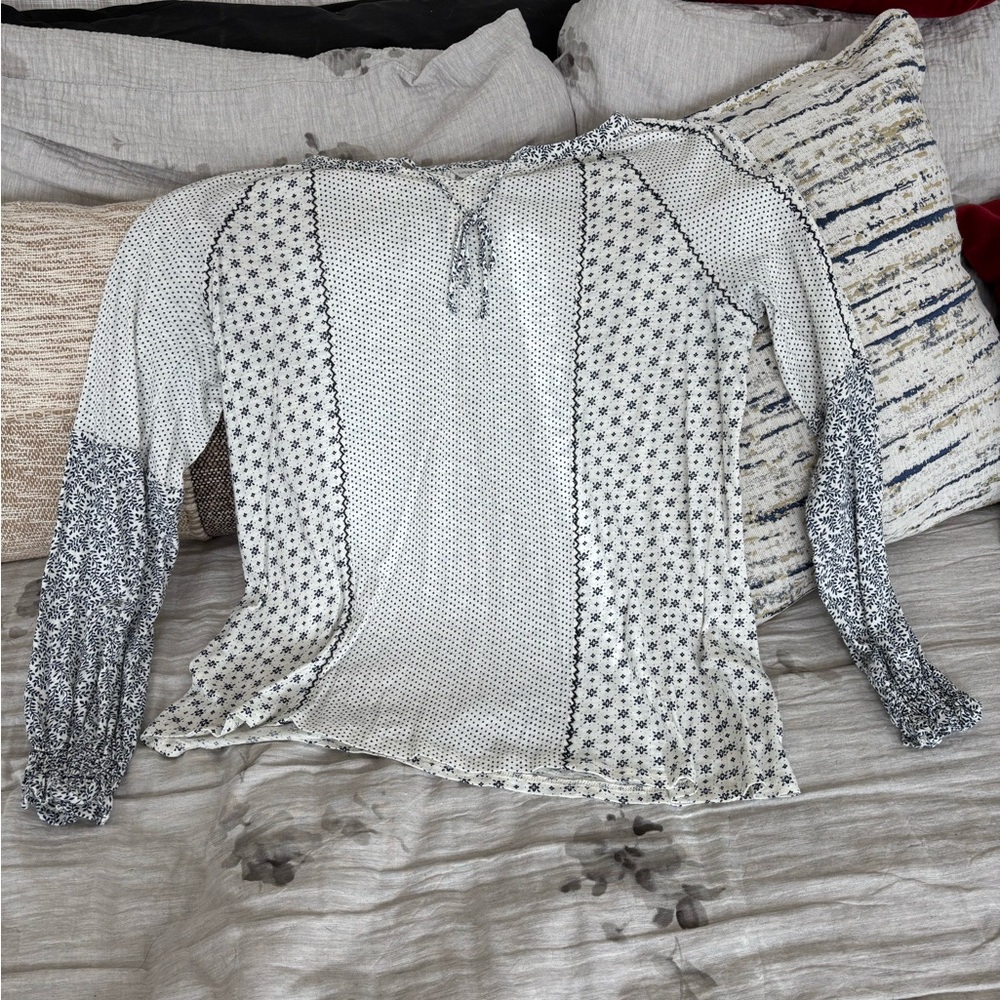 Lucky Brand Floral Patterned Women's Top